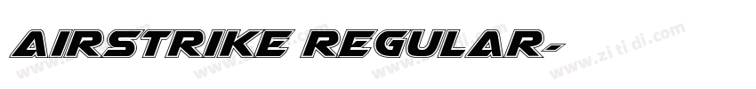 Airstrike Regular字体转换